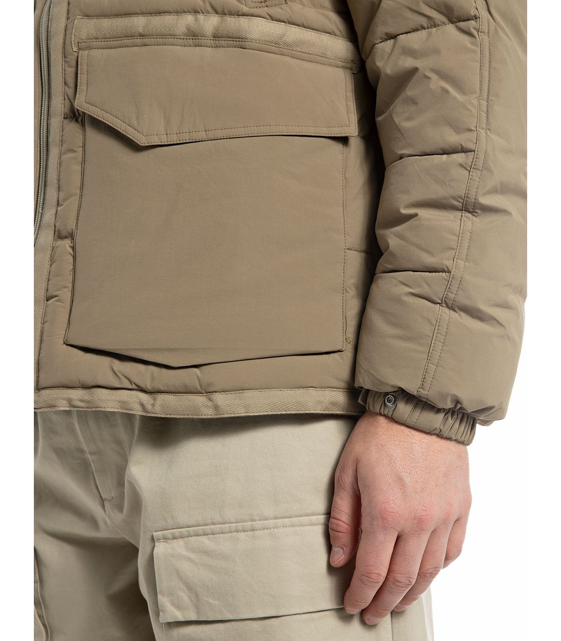 リサイクルナイロンタスランジャケット 詳細画像 ライトコーヒー 5